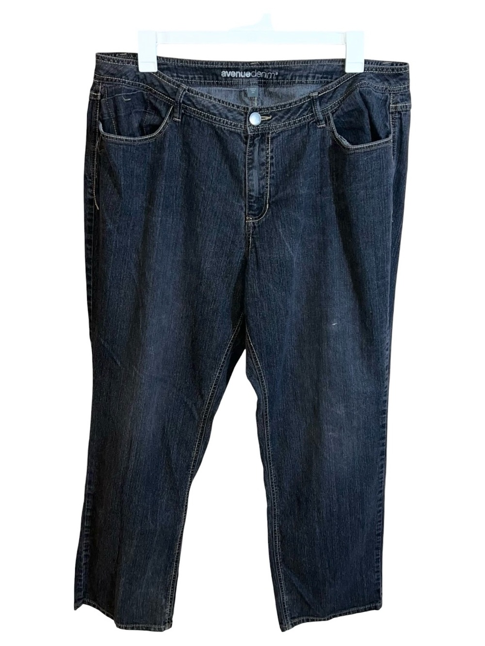 Avenue Denim Straight Jeans Women’s 20 Black 39x30